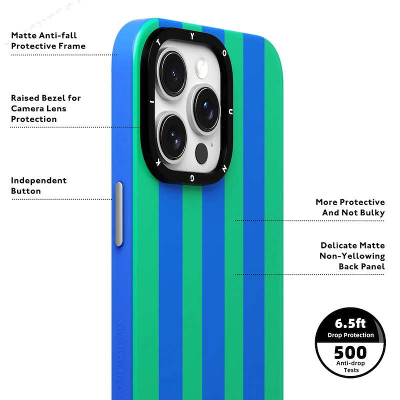 قاب Youngkit یانگ کیت مگ سیف ساپورت Colorful Striped Piano Keys Magsafe صورتی زرد