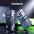 قاب برند Youngkit/یانگ کیت مدل Motorcycle Legend-Roman Holiday MagSafe/مگ سیف ساپورت/Magsafe/جدید/دودی/مشکی