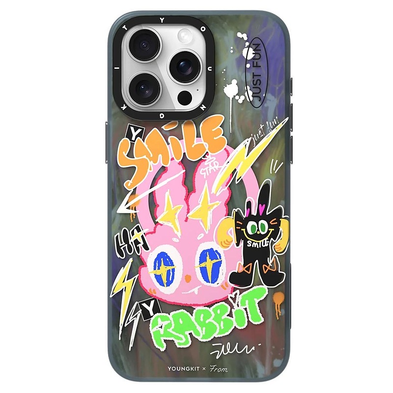 قاب برند Youngkit/یانگ کیت مدل From Doodle Wild Night Cat Magsafe/مگ سیف ساپورت/چند رنگ/colorful