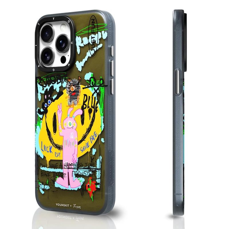 قاب برند Youngkit/یانگ کیت مدل From Doodle Wild Night Cat Magsafe/مگ سیف ساپورت