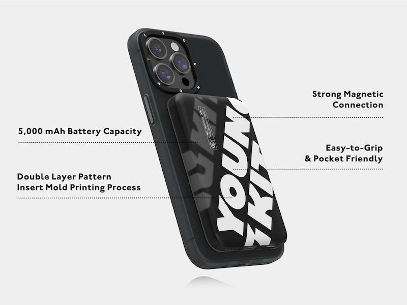 پاوربانک یانگ کیت/Power Bank Youngkit/Magsafe/پاوربانک مگ سیف یانگ کیت طرح Youngkit یانگ کیت