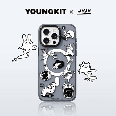 قاب یانگ کیت/youngkit مدل JUJU Worry-Free Rabbit and Cat