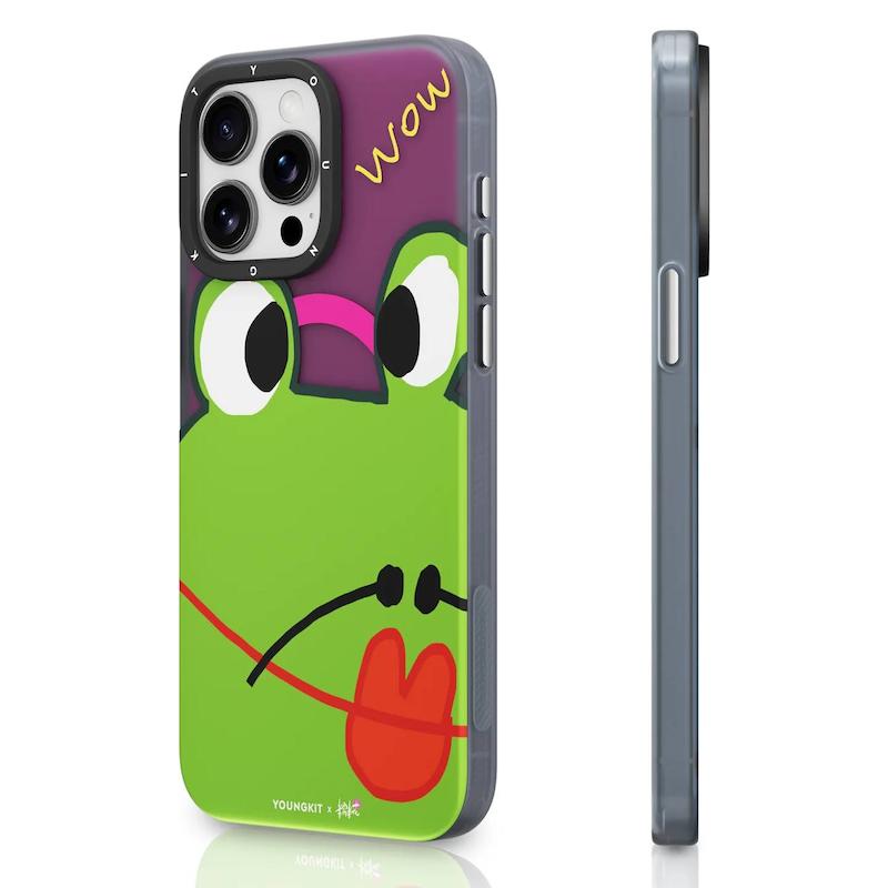 قاب یانگ کیت/youngkit مدل 糯米花 Hello Frog/غورباقه/مگ سیف ساپورت