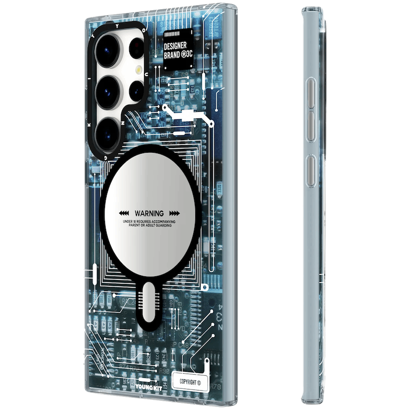 قاب Youngkit یانگ کیت سری تکنولوژی مگ سیف ساپورت/ Youngkit Technology Magsafe/Futuristic Circuit Board Magsafe