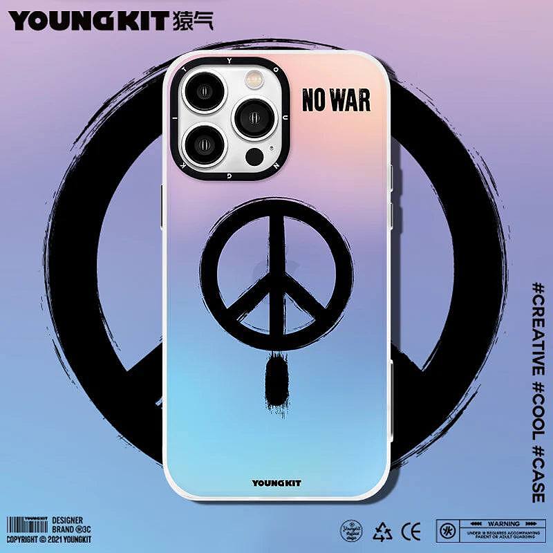 قاب یانگ کیت/youngkit Magsafe/Youngkit magsafe No War/مدل no war هفت رنگ لیزری