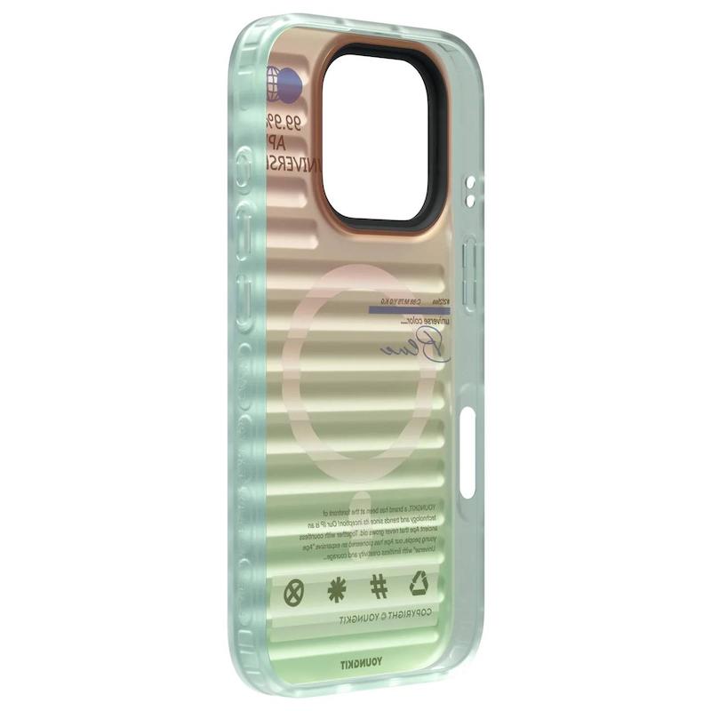 قاب یانگ کیت پافری جدید مگ سیف ساپورت/Youngkit Magsafe Iphone case/مدل پافری داینامیک کالر مگ سیف Dynamic Color Magsafe