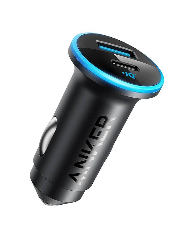 شارژر فندکی انکر/انکر فندکی شارژر/anker car charger 323/دارای ۲ پورت توان 52.5W