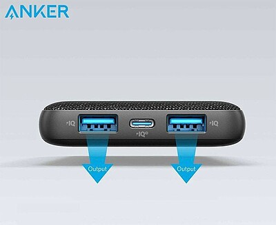 پاوربانک 20W انکر با روکش پارچه ای/Anker PowerCore III Sense 10K 20W ظرفیت 10000 میلی آمپر