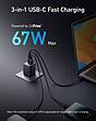 شارژر دیواری انکر Anker آنکر 67W سه پورت مدل/Anker 336 67W Three Port Wall Charger