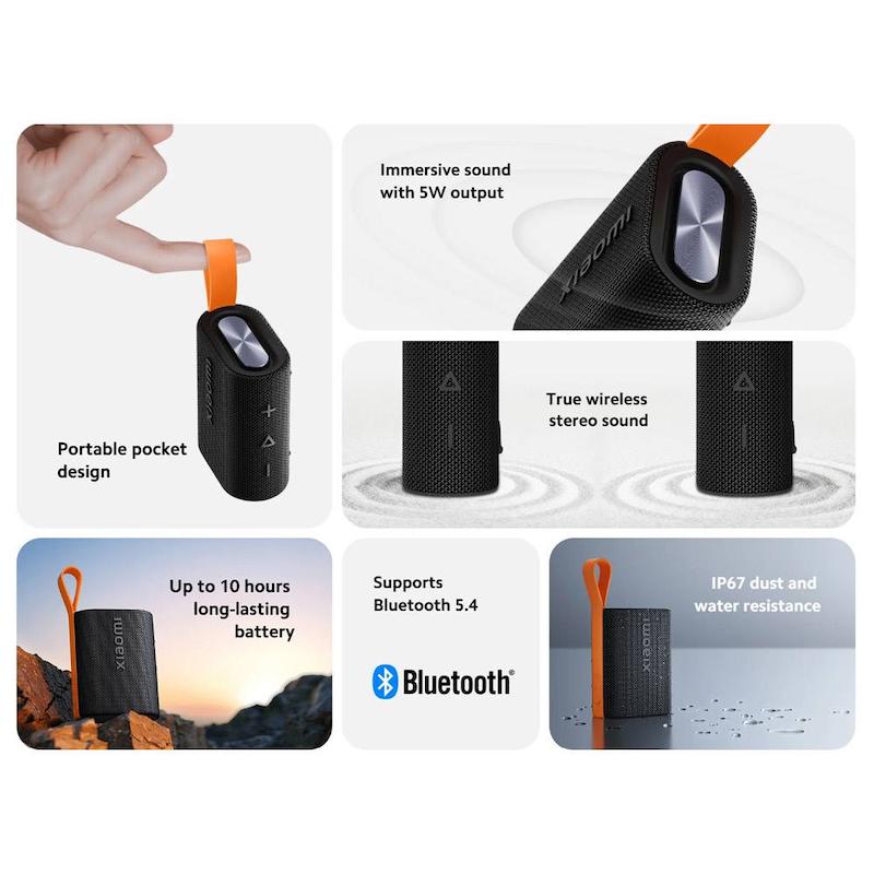 اسپیکر همراه شیاومی/اسپیکر بلوتوثی شیاومی/Mi Sound/اسپیکر Xiaomi Sound Pocket 