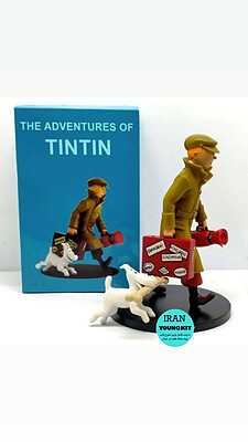 اکشن فیگور تن تن مسافر/Tin Tin Action Figure Travel/مجسمه تن تن tin tin