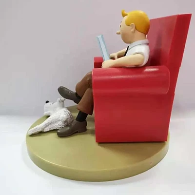 اکشن فیگور تن تن نشسته/Tin Tin Action Figure/مجسمه تن تن tin tin