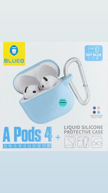 کاور سیلیکونی بلو مانکی ایرپاد 4/کیس ایرپاد چهار/کیس ایرپاد 4/ Blueo Monkey AirPod 4 Silicone Case/قاب ایرپاد نسل ۴/Blueo AirPods 4 Case