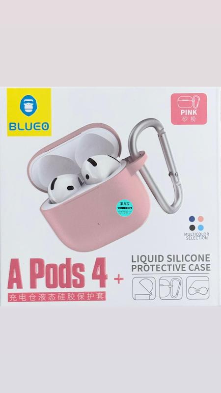 کاور سیلیکونی بلو مانکی ایرپاد 4/کیس ایرپاد چهار/کیس ایرپاد 4/ Blueo Monkey AirPod 4 Silicone Case/قاب ایرپاد نسل ۴/Blueo AirPods 4 Case