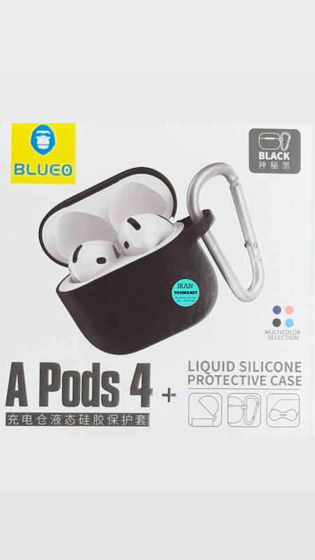 کاور سیلیکونی بلو مانکی ایرپاد 4/کیس ایرپاد چهار/کیس ایرپاد 4/ Blueo Monkey AirPod 4 Silicone Case/قاب ایرپاد نسل ۴/Blueo AirPods 4 Case