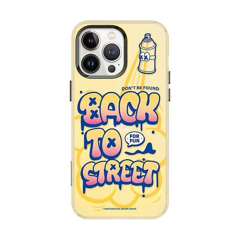 قاب آیفون 15پرومکس برند ROCK/برند راک مدل BACK TO STREET