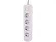 چندراهی برق ارت دار هادرون مدل ۴ پورت/سه راهی برق چهار کاناله هادرون/Hadron way power strip