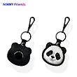 جاکیلیدی Nimmy/جاسوییچی نیمی پاندا مشکی Friends Big Eyes Cute Pets Embroidery Apple AirTag Case Holder Keychain Locator