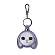 جاکیلیدی Nimmy/جاسوییچی Friends Big Eyes Cute Pets Embroidery Apple AirTag Case Holder Keychain Locator خرگوش بنفش