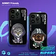 قاب طرح دار برند Nimmy نیمی/کیس Nimmy مدل Nimmy Hip Hop Embroidery Case Cover گربه رپر