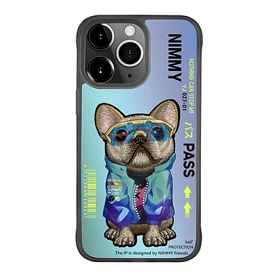 قاب طرح دار برند Nimmy نیمی/کیس Nimmy مدل Nimmy Glasses Cool Embroidery Case Cover سگ گنگ استار