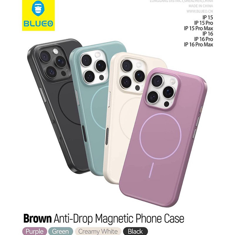 قاب بلومانکی آنتی دراپ مگنتیک/Blueo Monkey Anti-Drop Magnetic Case Iphone/قاب ژله ای مگ سیف بلو مانکی