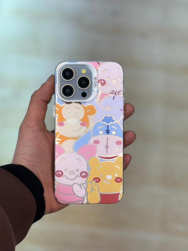 قاب ژله ای طرح دار آیفون سو کول مدل پو و دوستان/قاب طرح دار SoCool مدل Pooh