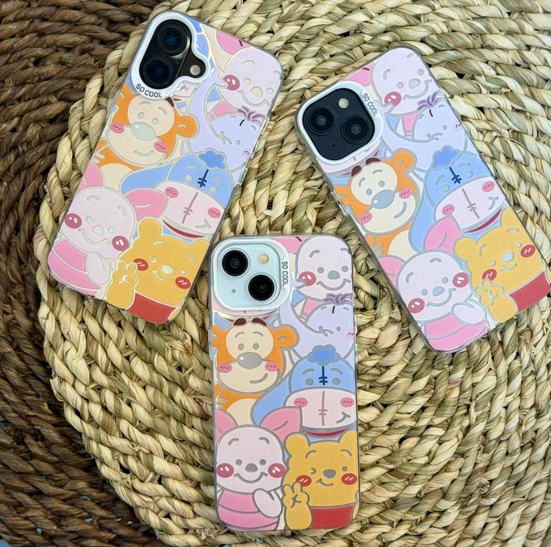 قاب ژله ای طرح دار آیفون سو کول مدل پو و دوستان/قاب طرح دار SoCool مدل Pooh