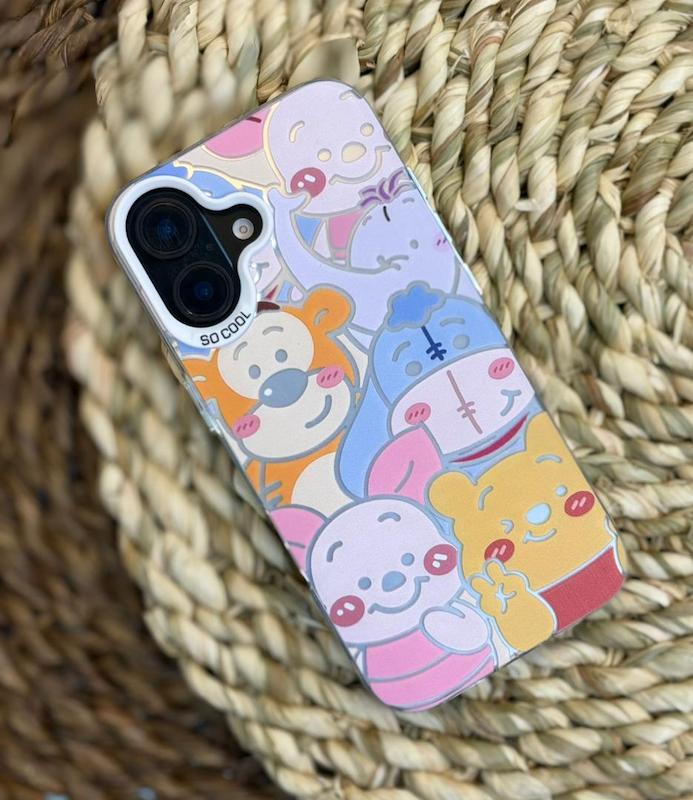 قاب ژله ای طرح دار آیفون سو کول مدل پو و دوستان/قاب طرح دار SoCool مدل Pooh