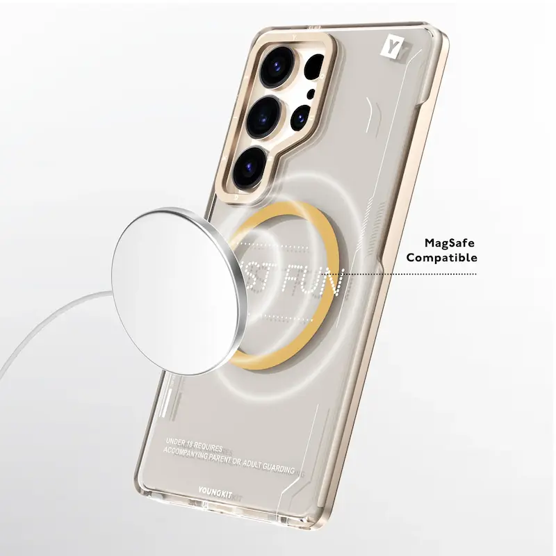 قاب یانگ کیت مگ سیف ساپورت مدل دو تیکه Removable Crystal Non-Yellowing سامسونگ