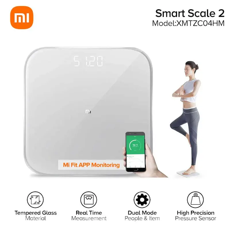 ترازوی هوشمند بلوتوثی شیاومی مدل Mi Smart Scal 2/ترازو Xiaomi مدل اسمارت نسل ۲