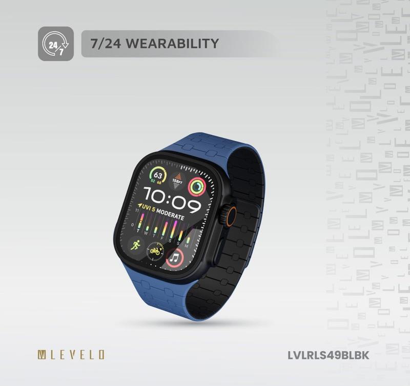 بند اپل واچ سیلیکونی مگنتیک مدل RoyalLink Silicon برند Levelo