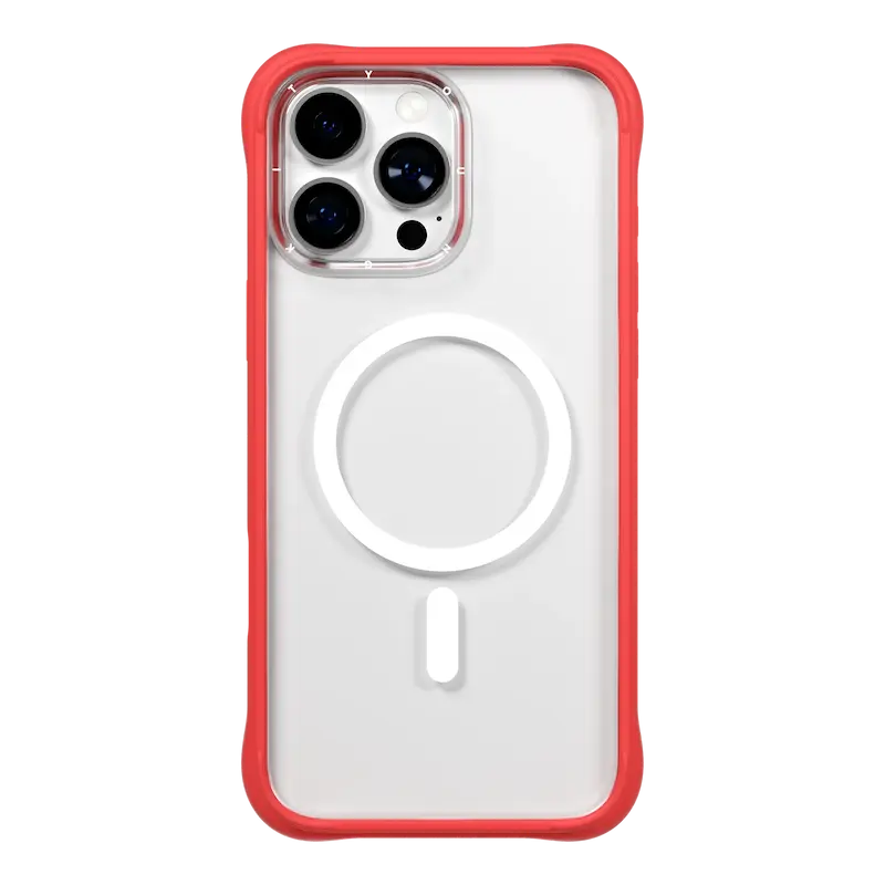 قاب یانگ کیت مدل Removable Liquid Silicone Case مگ سیف ساپورت ۲ تیکه / Youngkit Removable Liquid Silicone Case قرمز