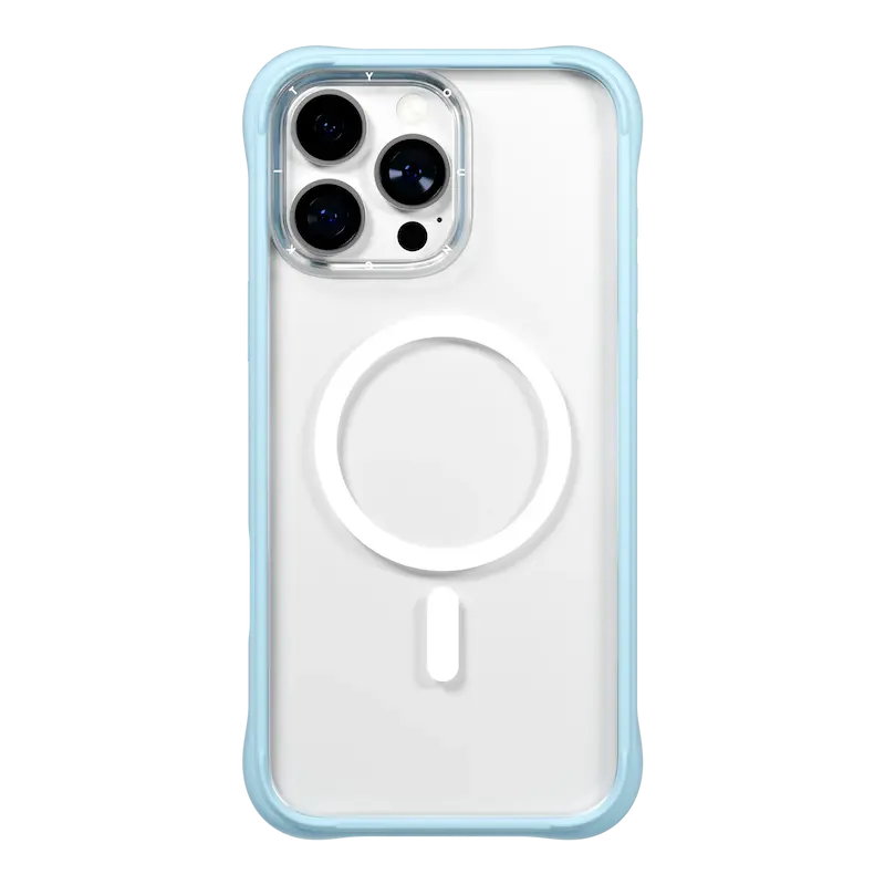 قاب یانگ کیت مدل Removable Liquid Silicone Case مگ سیف ساپورت ۲ تیکه / Youngkit Removable Liquid Silicone Case آبی