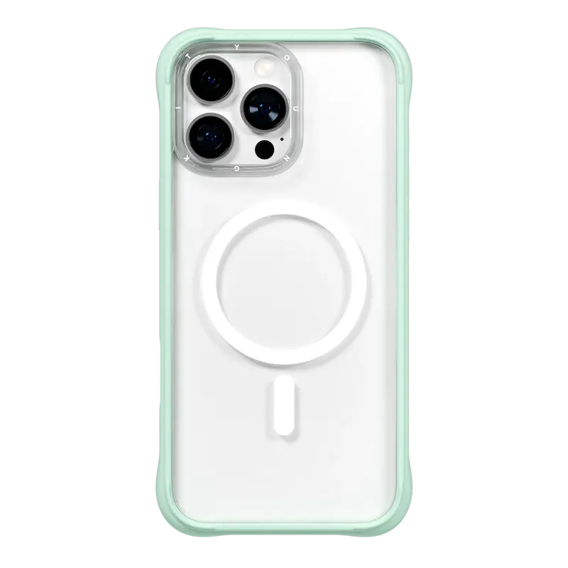 قاب یانگ کیت مدل Removable Liquid Silicone Case مگ سیف ساپورت ۲ تیکه / Youngkit Removable Liquid Silicone Case سبز