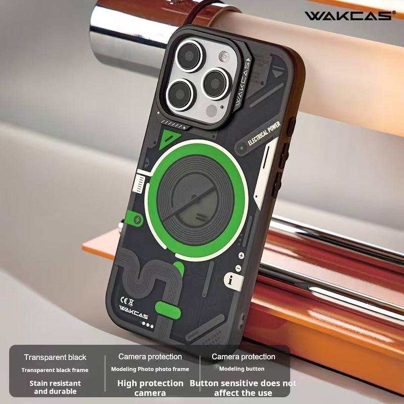 قاب اورجینال Wackas مگ سیف ساپورت ضد اثر انگشت / Wackas Case Iphone MagSafe 