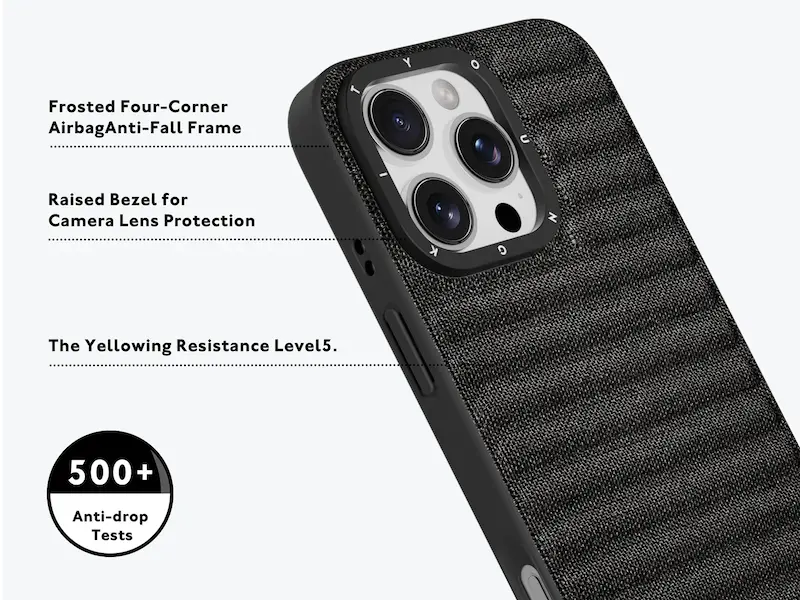 قاب یانگ کیت مدل Splashproof Canvas Luggage Phone Case رنگ مشکی