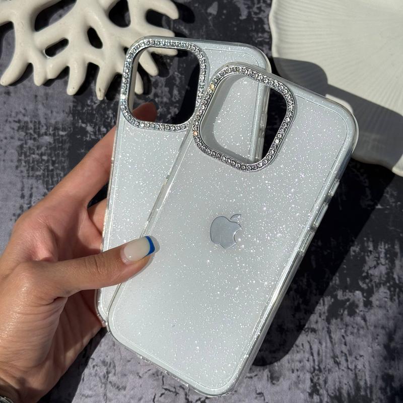 قاب ژله ای شاین دار براق سفید Glimmer Case