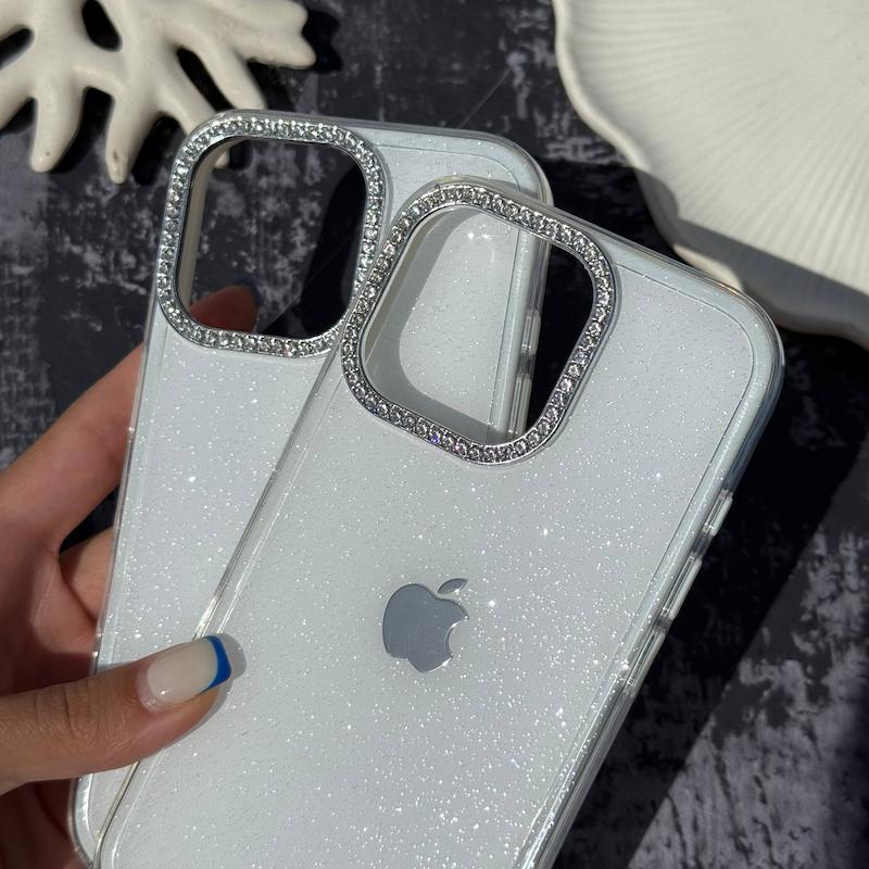 قاب ژله ای شاین دار براق سفید Glimmer Case
