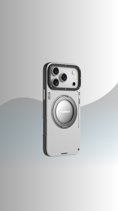 قاب یانگ کیت Youngkit مگ سیف ساپورت مدل Simple Leather 360 استند دار سری 17