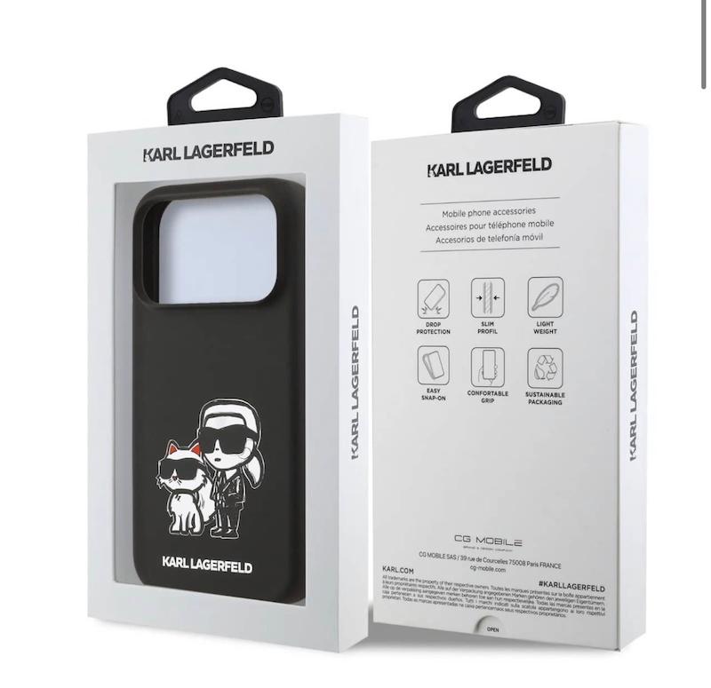 قاب کارل لاگرفلد Karl Lagerfeld گربه مشکی Iphone سری 17