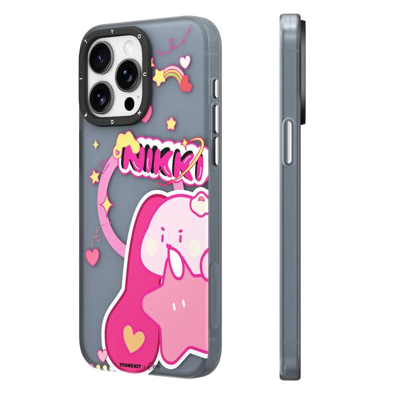 قاب Youngkit یانگ کیت مگ سیف ساپورت نیکی خرگوش صورتی Nikki 咕噜肥肥 Pink Rabbit Star Tail