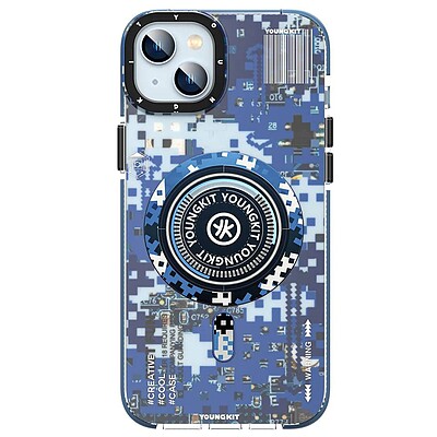 قاب Youngkit یانگ کیت Camouflage Circuit Board Masafe چیریکی 3D سه بعدی Magsafe مگ سیف ساپورت