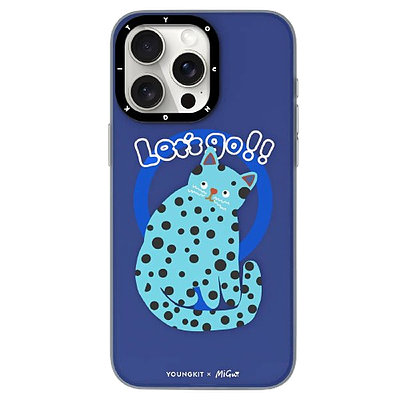 قاب Youngkit یانگ کیت مگ سیف ساپورت Magsafe مدل Cat Polka dot design 