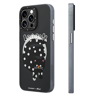 قاب Youngkit یانگ کیت مگ سیف ساپورت Magsafe مدل Cat Polka dot design 