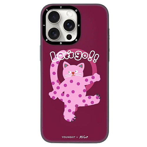 قاب Youngkit یانگ کیت مگ سیف ساپورت Magsafe مدل Cat Polka dot design 