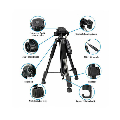 سه پایه دوربین مونوپاد دار Zomei Q222