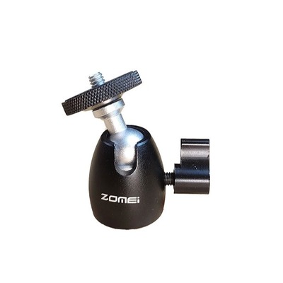 سر سه پایه کوچک دوربین با مادگی 1.4 و 3.8 اینچ سایز کوچک Zomei