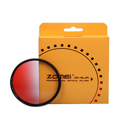 فیلتر رنگی تدریجی قرمز Zomei Ultra Slim GC-Red Gradient 77mm