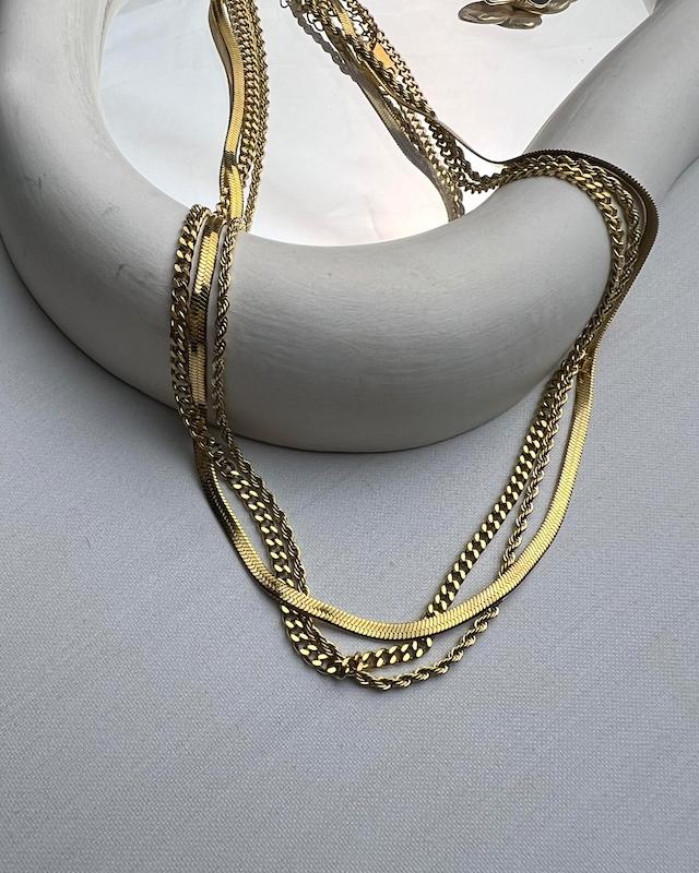 گردنبند استیل سه رج